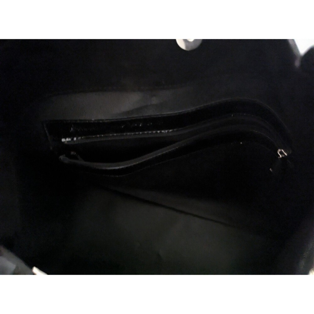 Giani Bernini Patent Black Leather Tote Bag Black Purse - Picture 2 of 9